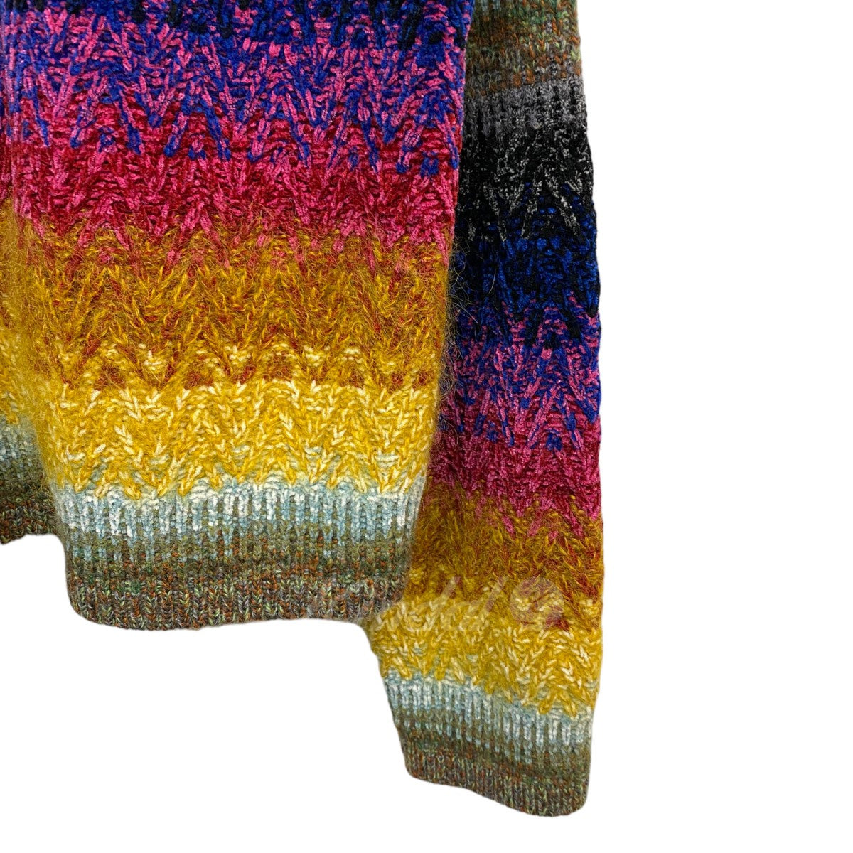 MARNI 22AW Viscose Wool Knit Maltiモヘヤクレイジーパターンオーバーサイズニット 古着・中古-6枚目のアイテム画像