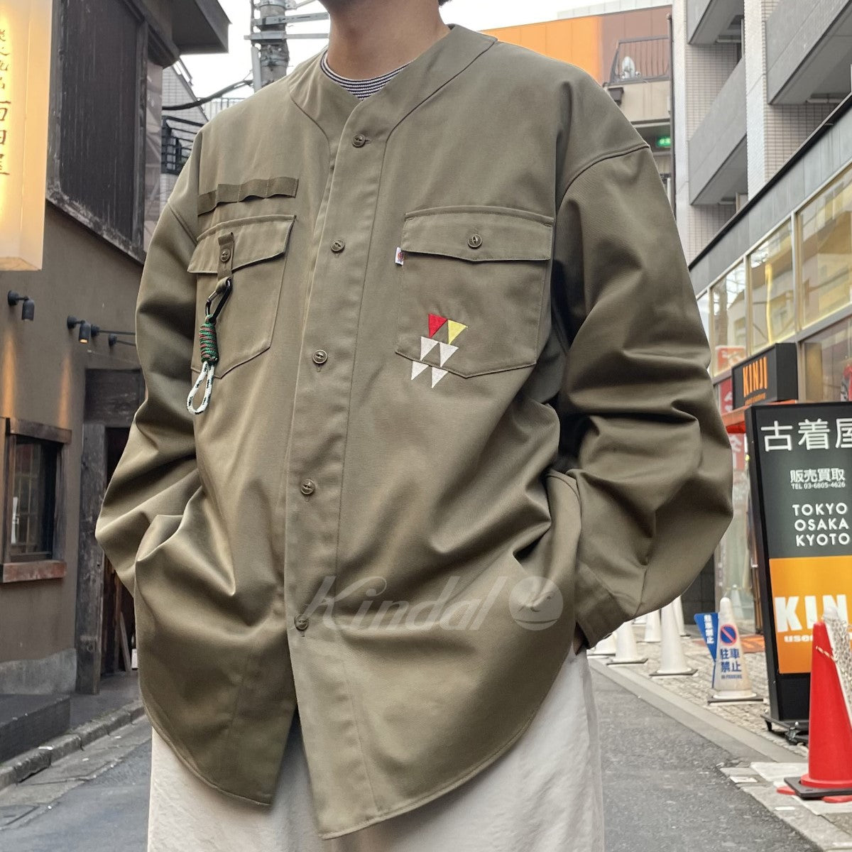 Dickies×DIGAWEL(Dickies×ディガウェル ディッキーズ) 23SS Cub Scouts Oversized  Shirtベースボールシャツジャケット