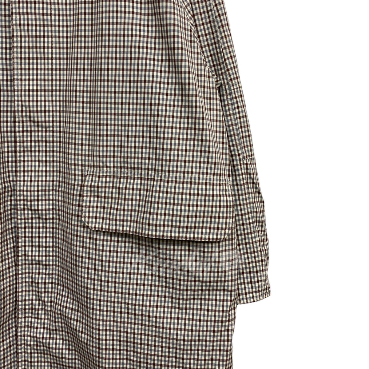 AURALEE(オーラリー) FINX WEATHER CLOTH CHECK COAT防水ウェザークロスチェックコート