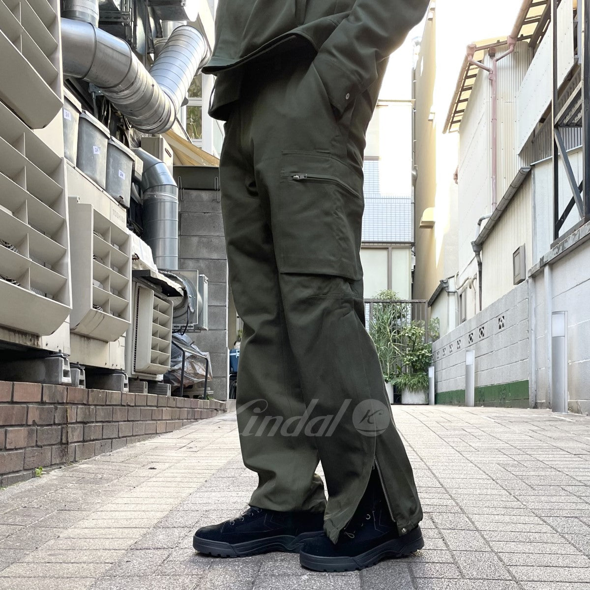Omar Afridi(オマールアフリディ) 22SS Side Zipped Trousersサイドジップミリタリーカーゴパンツ