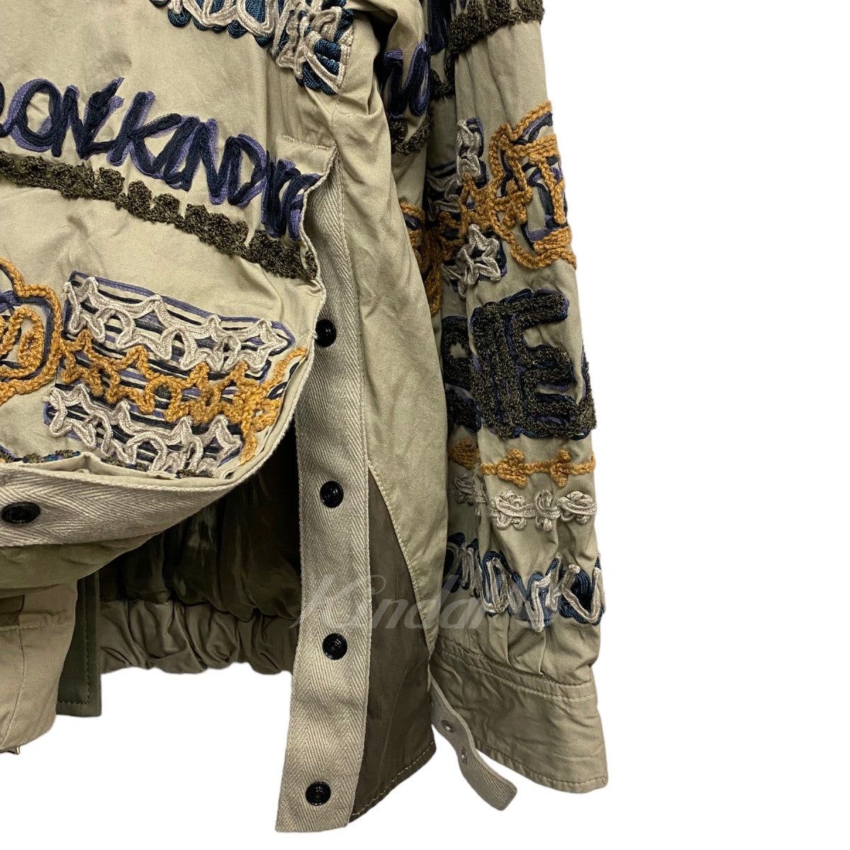 sacai×ERIC HAZE 23SSCode Embroidery Cotton Blouson刺繍ZIPUP  