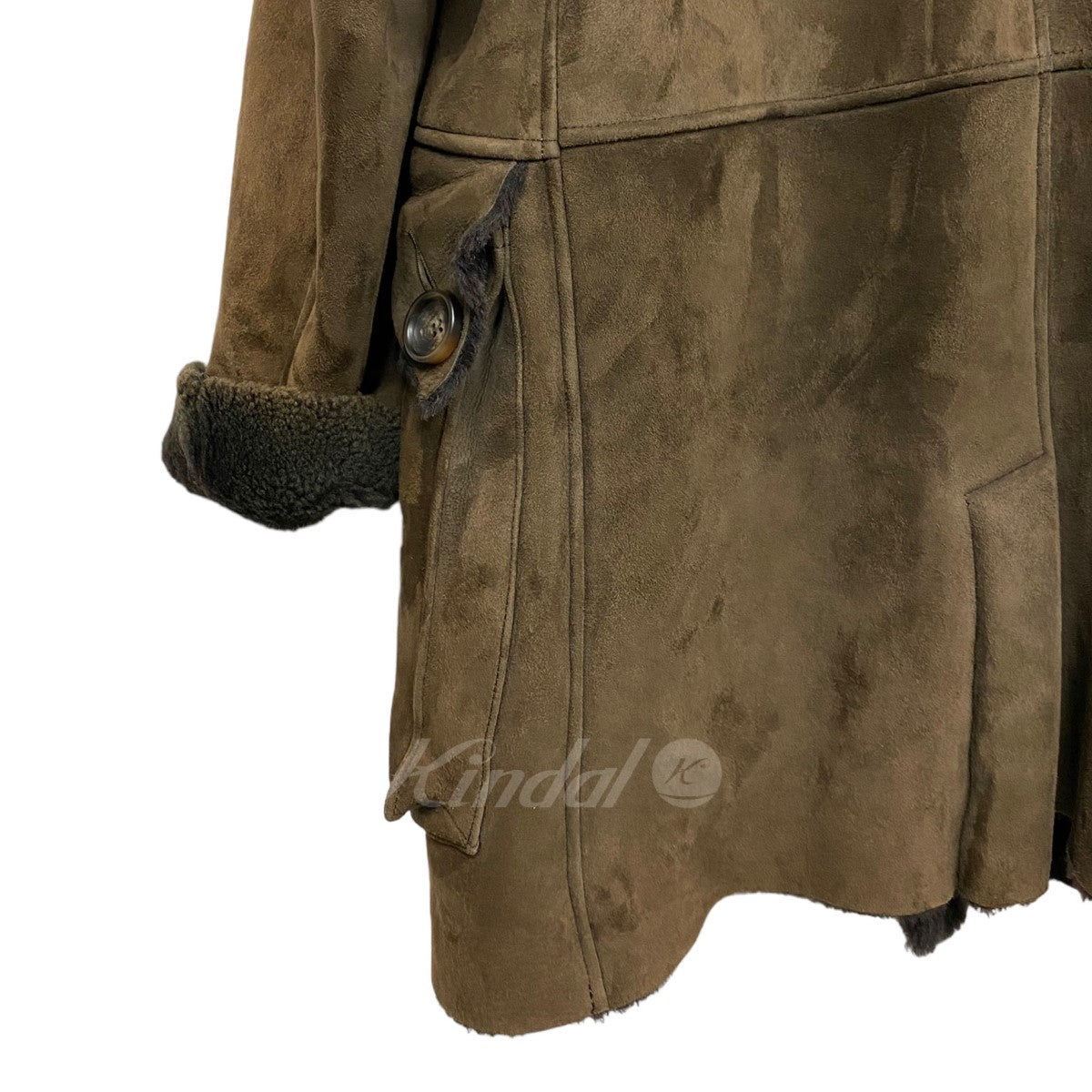 needles ニードルズ ムートンランチコート Needles(ニードルズ) ECW Mouton Coatムートンコート ブラウン