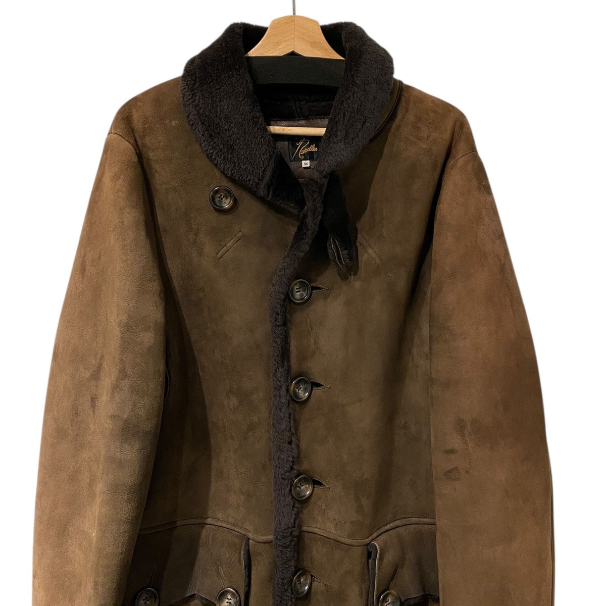 Needles(ニードルズ) ECW Mouton Coatムートンコート ブラウン サイズ