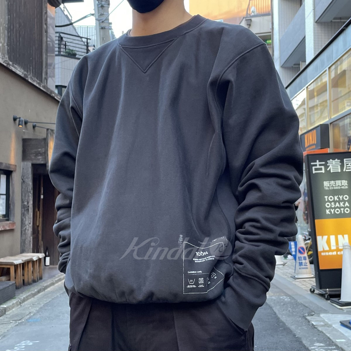 Maison Margiela 10(メゾンマルジェラ 10) 21SS 1CON SWEAT ウォッシュ加工アイコンスウェット