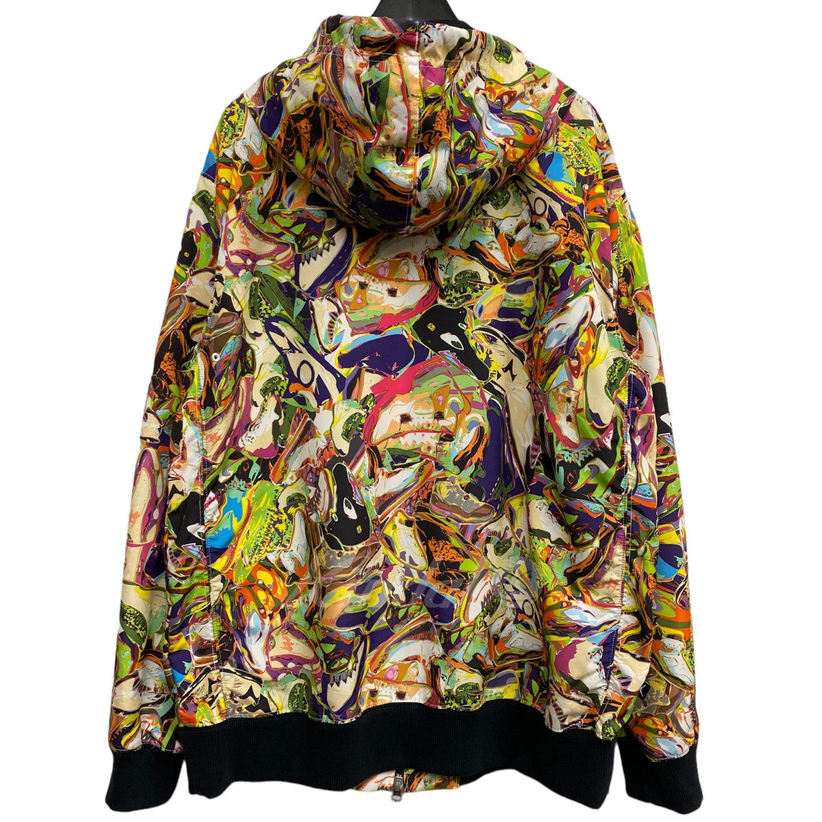 NIKE JORDAN 日本未発売11AW Jordan Technicolour Hoodieジョーダン総柄ジャケット 古着・中古-3枚目のアイテム画像