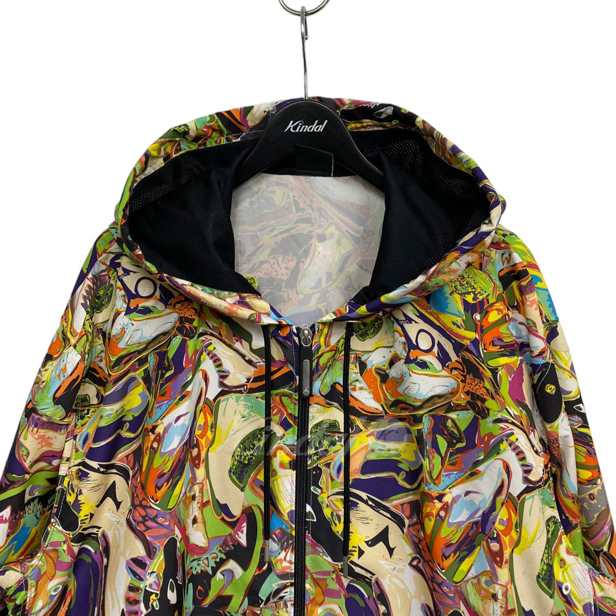 NIKE JORDAN 日本未発売11AW Jordan Technicolour Hoodieジョーダン総柄ジャケット 古着・中古-4枚目のアイテム画像