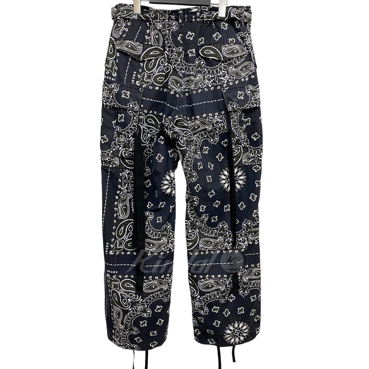 23SS Bandana Print Pants ウォッシュ加工バンダナカーゴパンツ