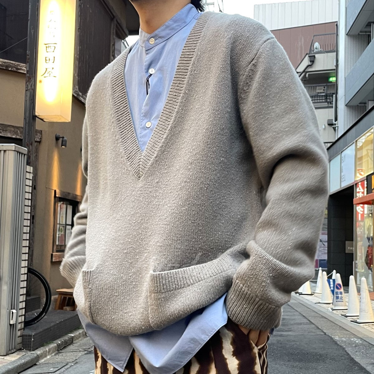 DRIES VAN NOTEN(ドリスヴァンノッテン) 23AW カシミヤ混ピリング加工V