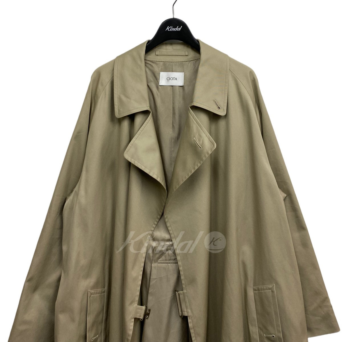 CIOTA 21AWスビンコットンギャバジンタイロッケンコート 古着・中古-4枚目のアイテム画像