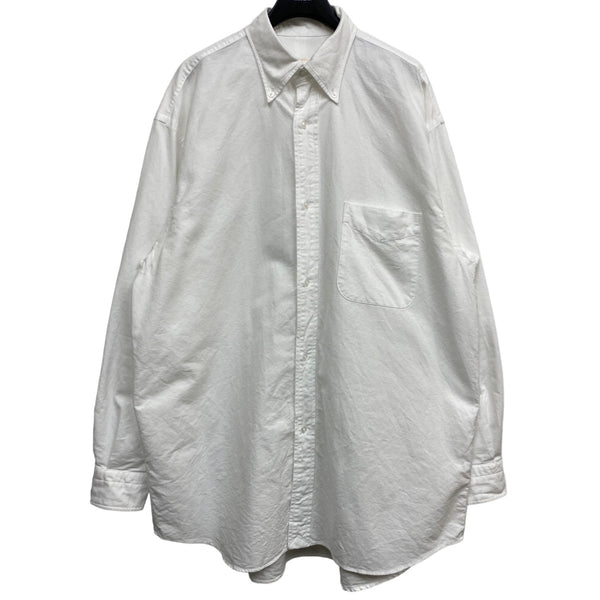 COMOLI 23ssオックス BDシャツ COMOLI(コモリ) 23SS オックスBDシャツX01-02009 着画：身長 173cm