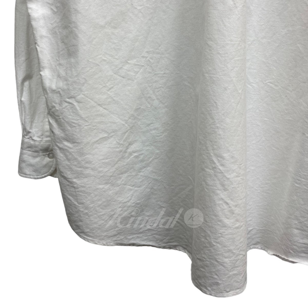 COMOLI(コモリ) 23SS オックスBDシャツX01-02009 着画：身長 173cm