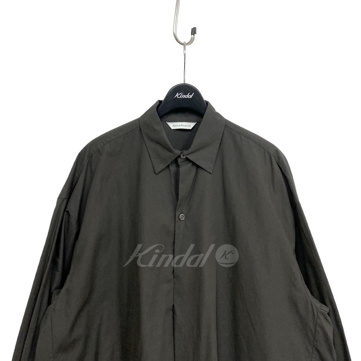 ARTS＆SCIENCE(アーツアンドサイエンス) 22SS French grampa long shirtフレンチグランパロングシャツコート  カーキ サイズ 14｜【公式】カインドオルオンライン ブランド古着・中古通販【kindal】