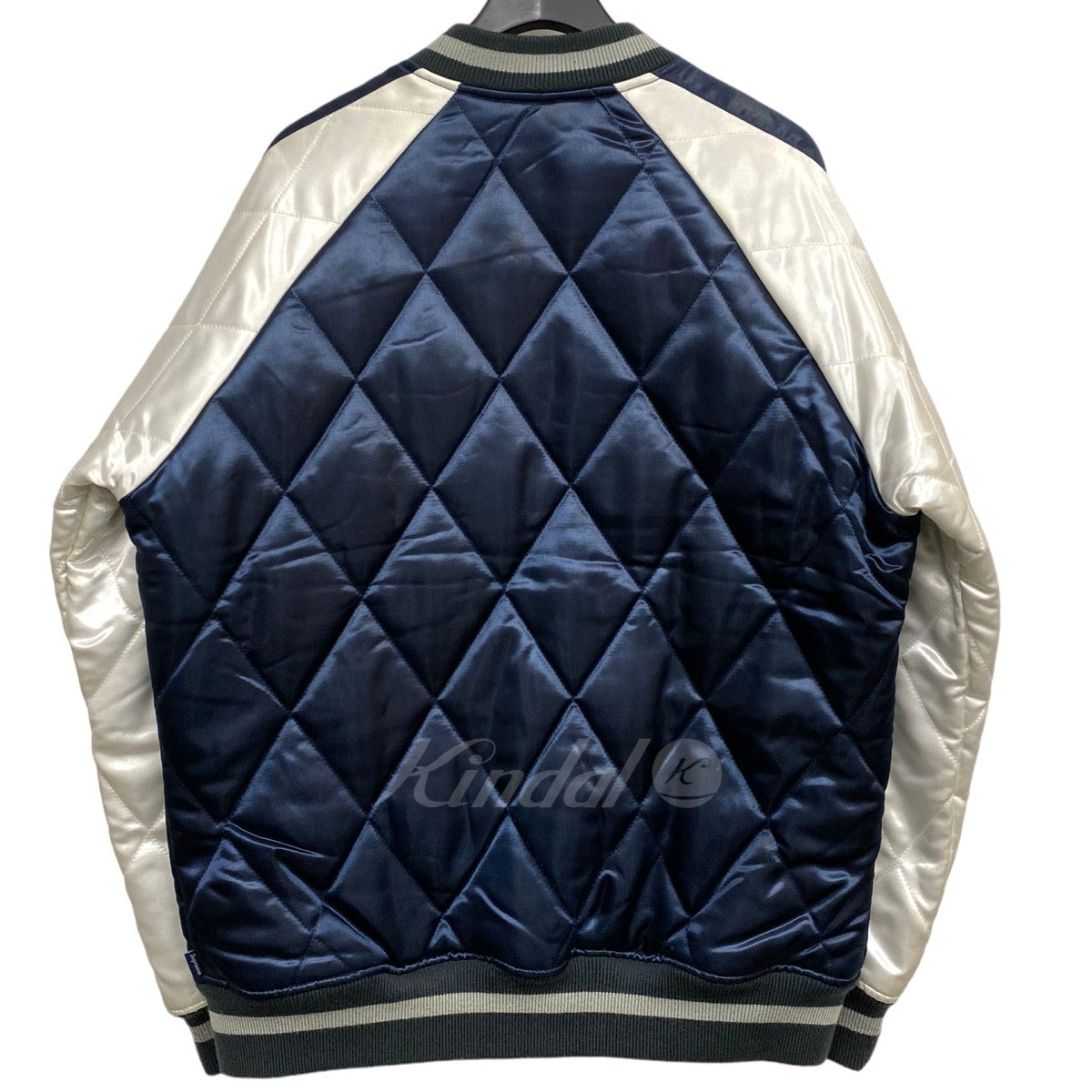 SUPREME(シュプリーム) 13AW Quilted Satin Bomber Roseローズ刺繍ZIPスカジャンボンバー