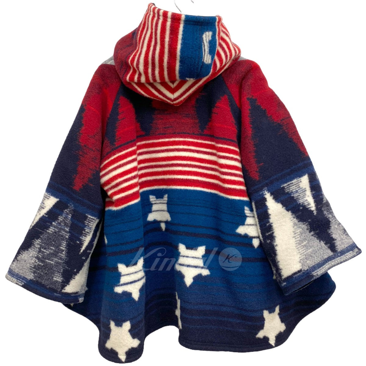 Pendleton×Lindsey Thornburg L’Appartement 14AWブランケットケープオーバーサイズポンチョコート 古着・中古-4枚目のアイテム画像