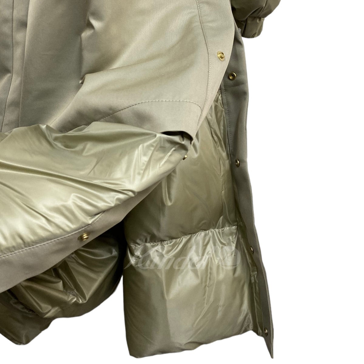 sacai 22AWCOTTON GABARDINE×PADDED COAT中綿コットンギャバドッキングコート 古着・中古-9枚目のアイテム画像