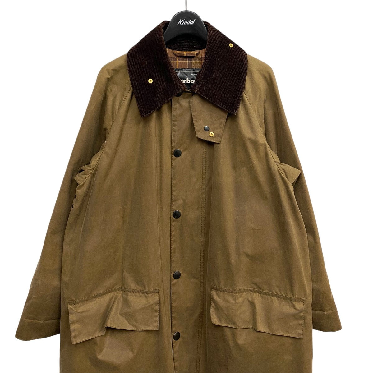 Barbour(バブアー ロエフ) 別注Burghley Riding Coatバーレーオイルドオーバーサイズコート