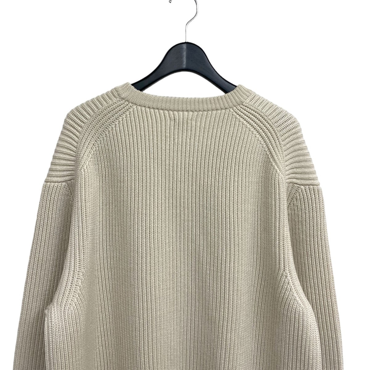 BATONER(バトナー) 20AW RIB CREW NECK SWEATERウールローゲージニットセーター