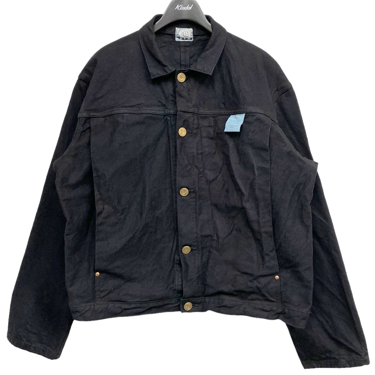 TENDER Co．(テンダー コー) Pleat Pocket Jeans Jacket TYPE 901 Hadal Green染加工 デニムジャケット ブラックインディゴ サイズ 5｜【公式】カインドオルオンライン ブランド古着・中古通販【kindal】