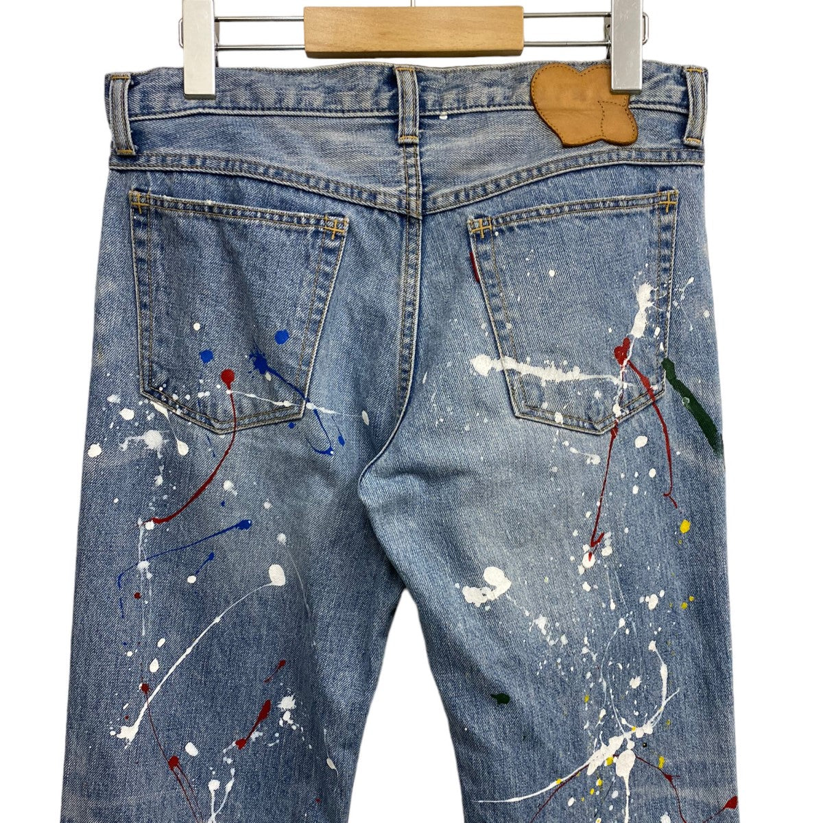 NUMBER (N)INE(ナンバーナイン) 06SSWelcome To The Shadow ガンズ期Paint Denim  Pantsペイントダメージ加工デニムパンツ