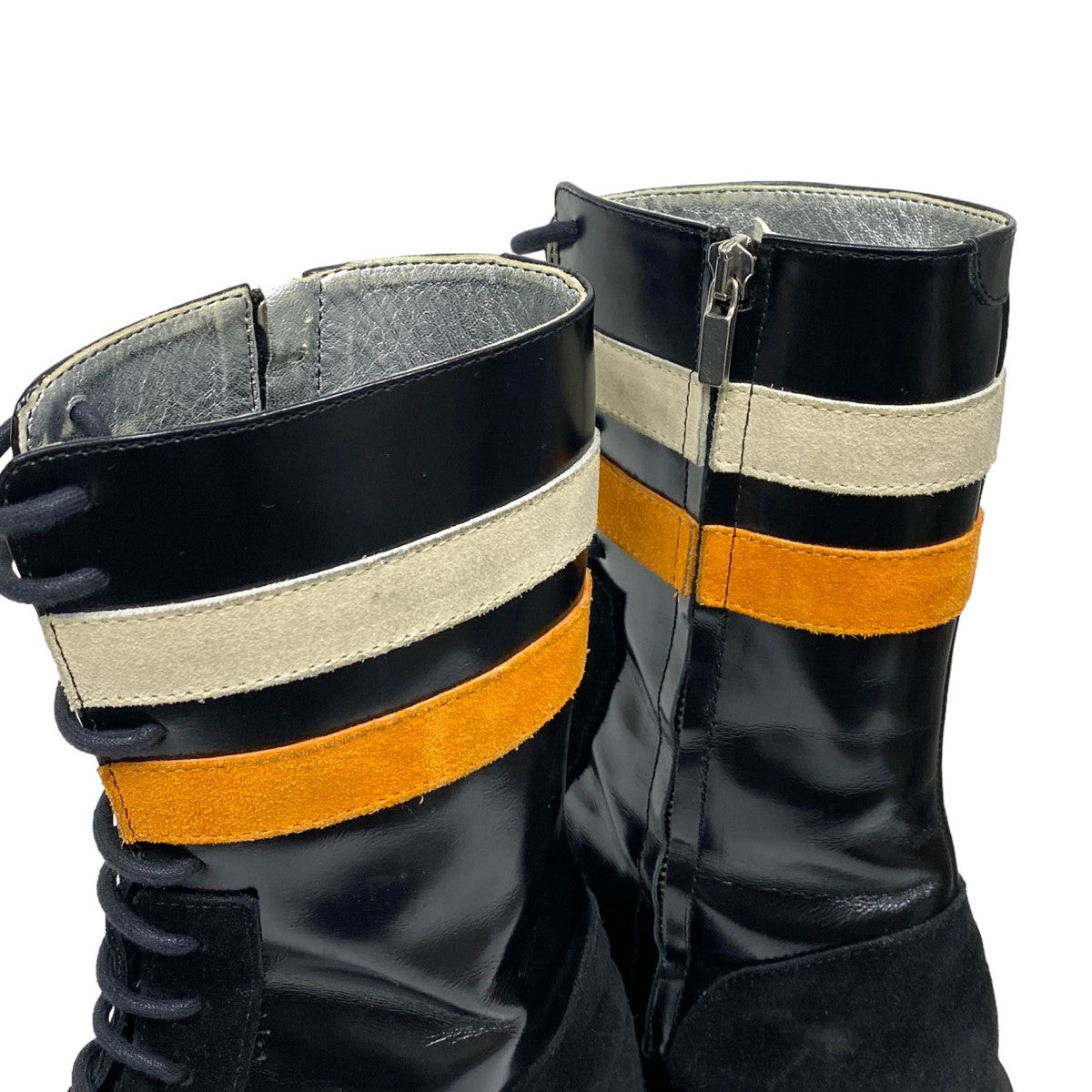RAF SIMONS(ラフシモンズ) 16AWNarrow boot with 2 stripes on ankle ...