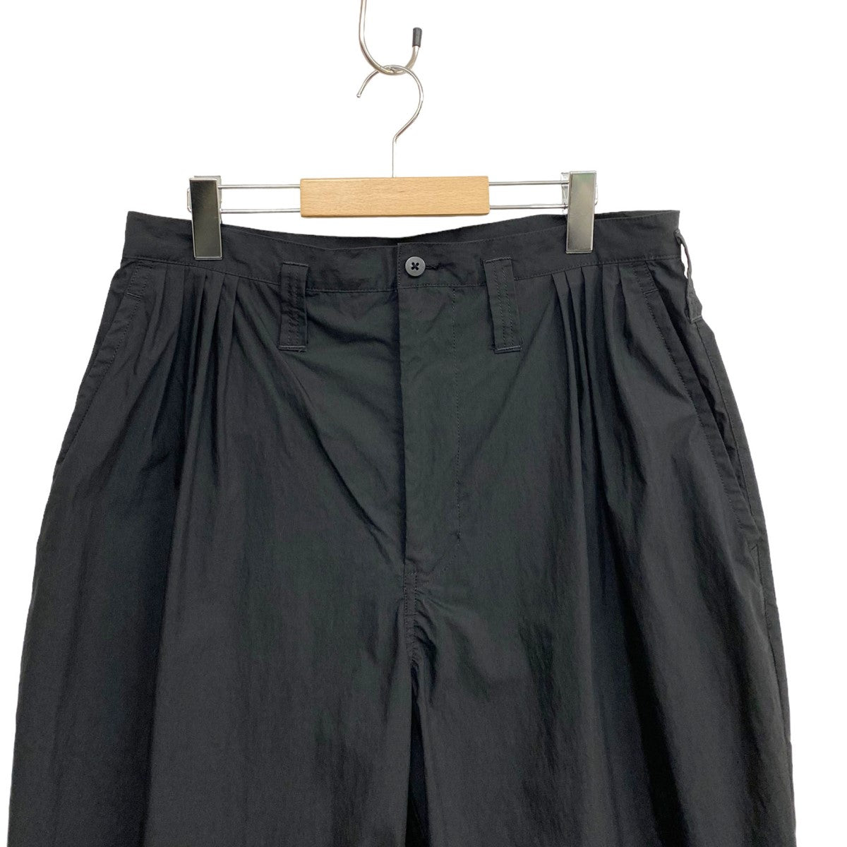 Porter Classic(ポータークラシック) 23SSPOPLIN BEBOP PANTSポプリンビバップイージータックパンツ ブラック サイズ  18｜【公式】カインドオルオンライン ブランド古着・中古通販【kindal】