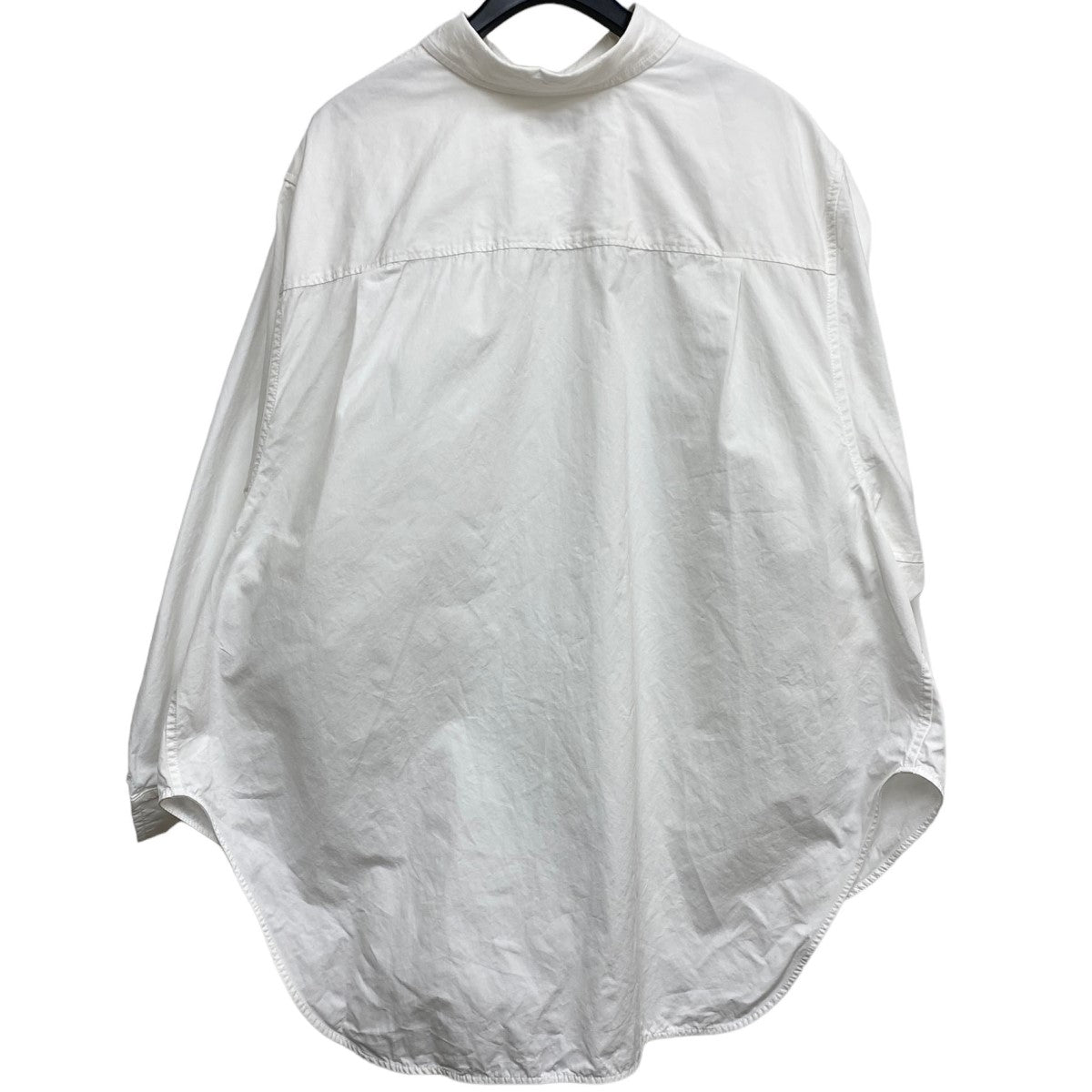 BALENCIAGA(バレンシアガ) 22SSBB Corp Twisted Swing Shirtロゴ変形オーバーサイズブラウスシャツ 671663  ホワイト サイズ 38(オーバーサイズ)｜【公式】カインドオルオンライン ブランド古着・中古通販【kindal】