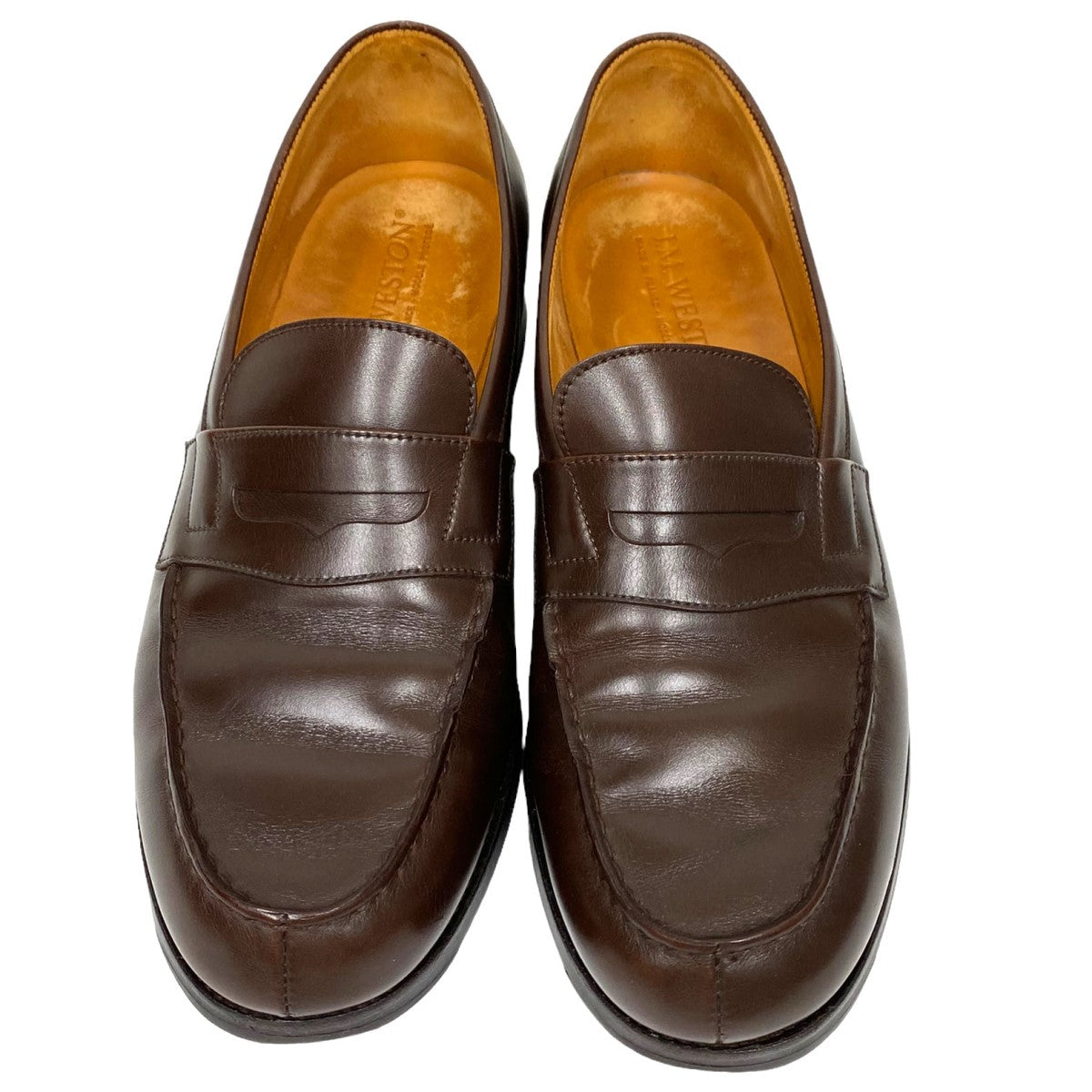 J．M．WESTON Signature Loaferボックスカーフレザーシグニチャーローファーシューズ靴180 古着・中古-2枚目のアイテム画像