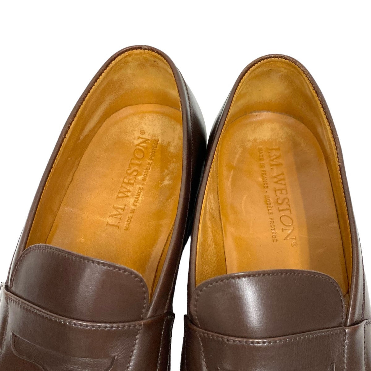 J．M．WESTON Signature Loaferボックスカーフレザーシグニチャーローファーシューズ靴180 古着・中古-5枚目のアイテム画像