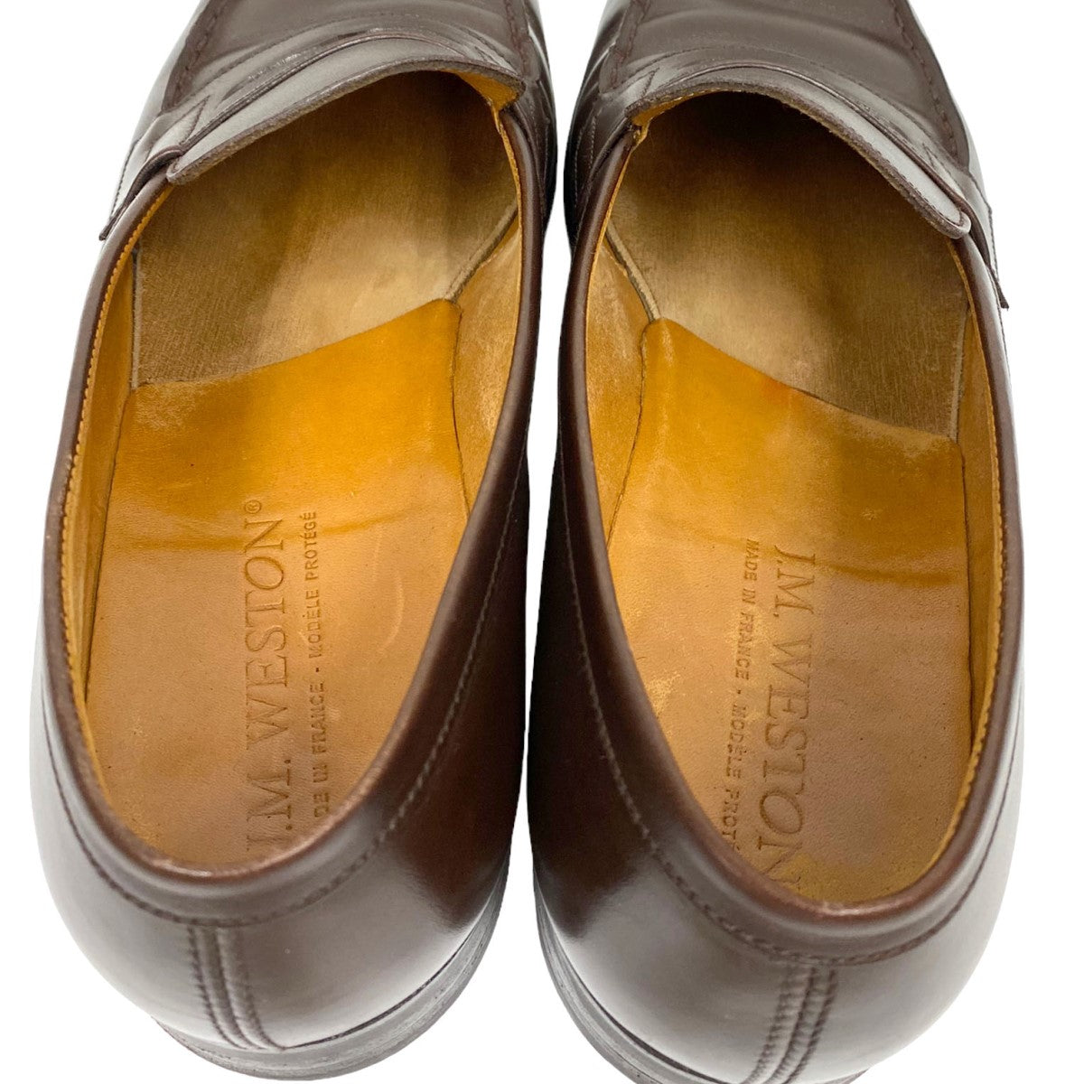 J．M．WESTON Signature Loaferボックスカーフレザーシグニチャーローファーシューズ靴180 古着・中古-7枚目のアイテム画像