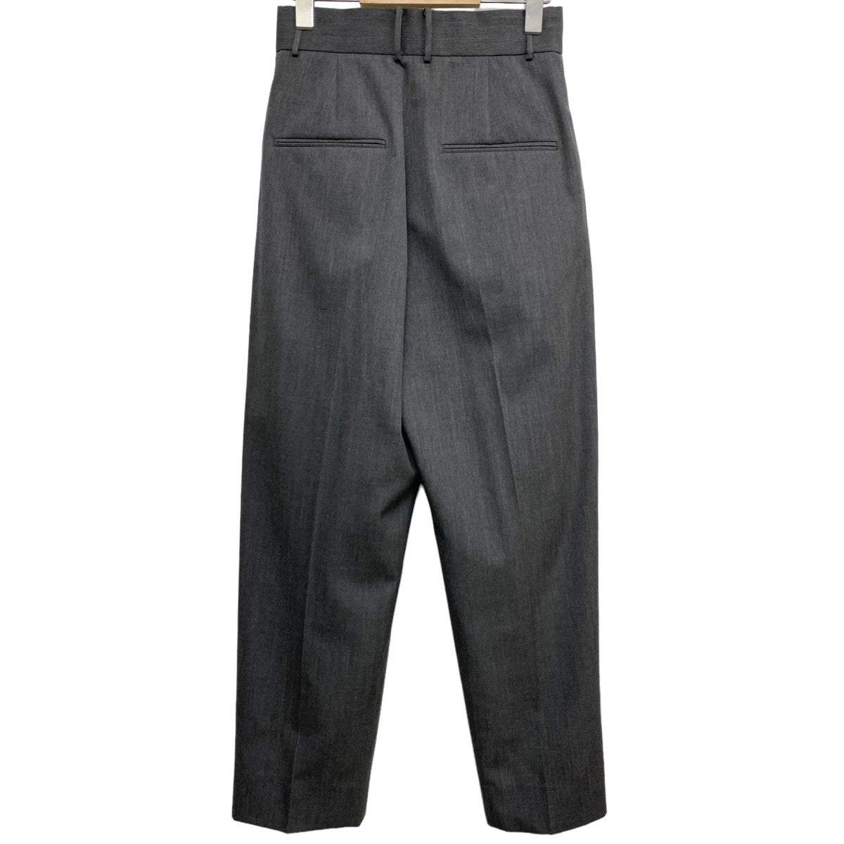 エイトン　コットン100 %　スラックス　黒　サイズ6 ATON / エイトン】SHRINK COTTON LAWN LOOSE FIT PANTS