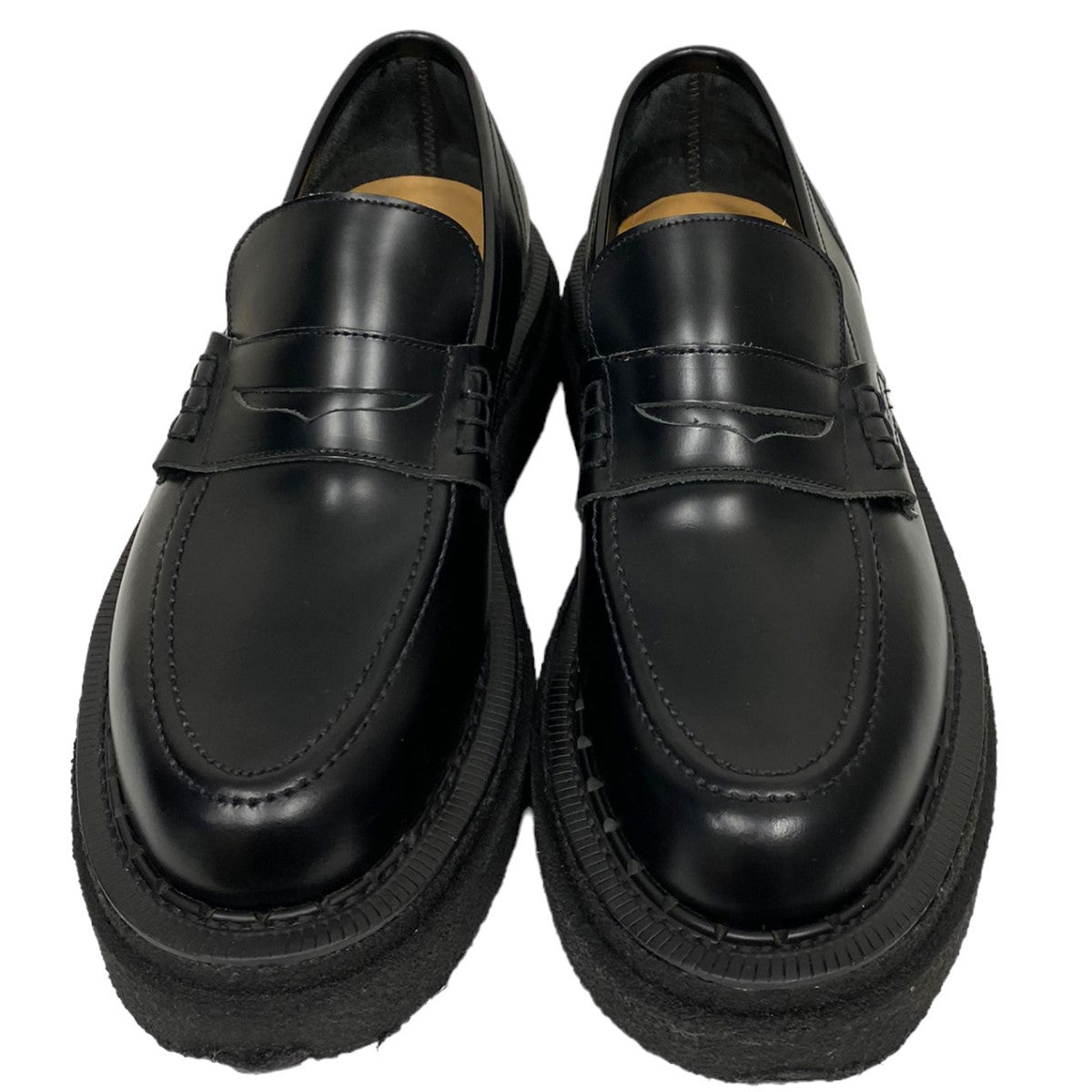 サカイ ジョージコックスの21AW Double Sole Coin Loaferダブルソールコインローファーレザーシューズ靴です。 sacai×GEORGE COX シューズ 古着・中古アイテム