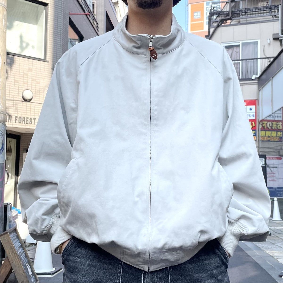 HERILL(ヘリル) 24SSEgyptian Cotton Weekend Jacketエジプシャンコットンチノスイングトップジャケット  SANDBEIGE サイズ 3｜【公式】カインドオルオンライン ブランド古着・中古通販【kindal】