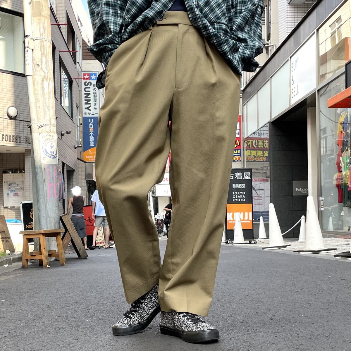 MARKAWARE(マーカウェア) 24SSOrganic Cotton Survival Cloth Classic Fit  Trousersオーガニックコットンサバイバルクロスクラシックフィットトロウザーズチノパンツ