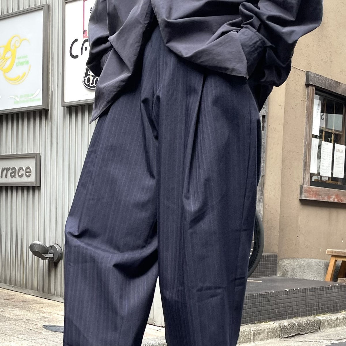 MAATEE＆SONS(マーティーアンドサンズ) 23AW俺の軍パンGUN-PAN MILITARY SLACKSワイドミリタリースラックスパンツ