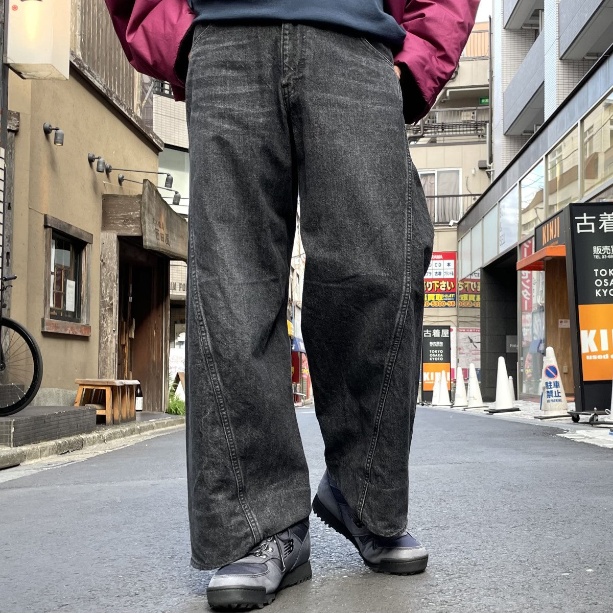 YUKI HASHIMOTO(ユウキハシモト) 23AWTWISTED JEANSツイストデニムワイドパンツ