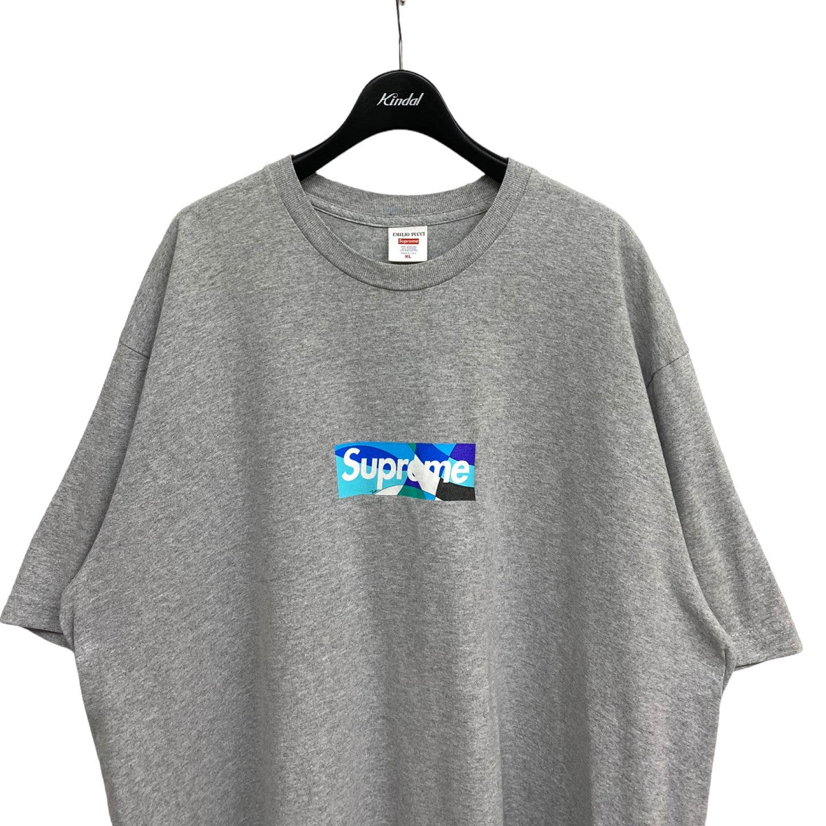 Supreme EMILIO PUCCI コラボTシャツ グレー Supreme×Emilio Pucci 21SSBox Logo TeeボックスロゴTシャツ グレー