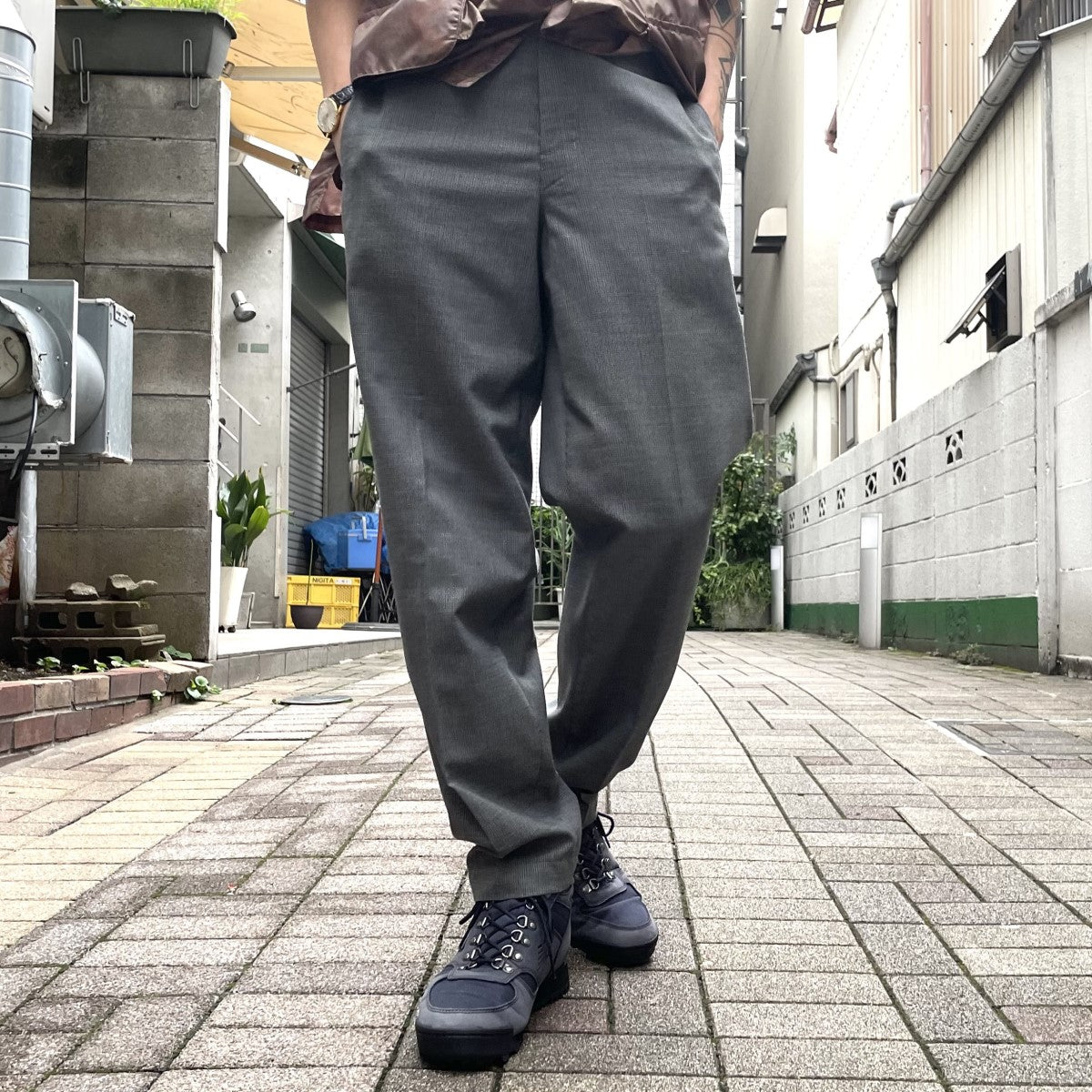 LEMAIRE(ルメール) 22SSNatural Tapered Trousersテーパードスラックスパンツ グレー サイズ 44(76cm)｜【公式】カインドオルオンライン  ブランド古着・中古通販【kindal】