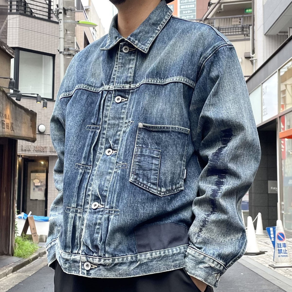 NEIGHBORHOOD(ネイバーフッド) 23SSSavage Denim Type-1 Jacket 1stベース加工デニムトラッカージャケット  インディゴ サイズ M(オーバーサイズ)｜【公式】カインドオルオンライン ブランド古着・中古通販【kindal】