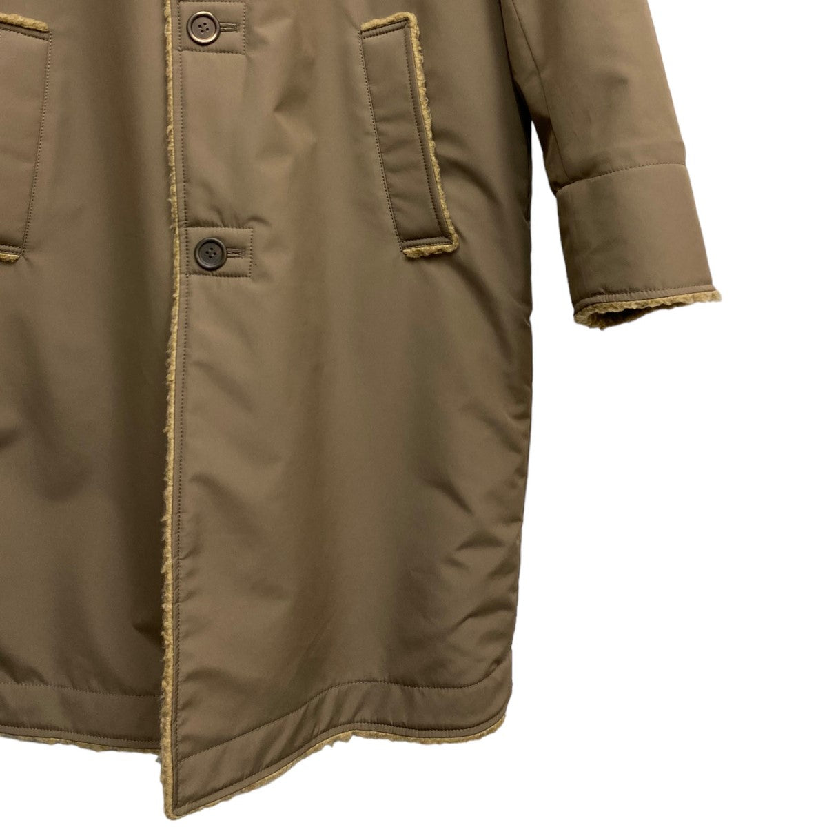 23AWPOLAR COAT裏ボアオーバーサイズステンカラーポーラーコート