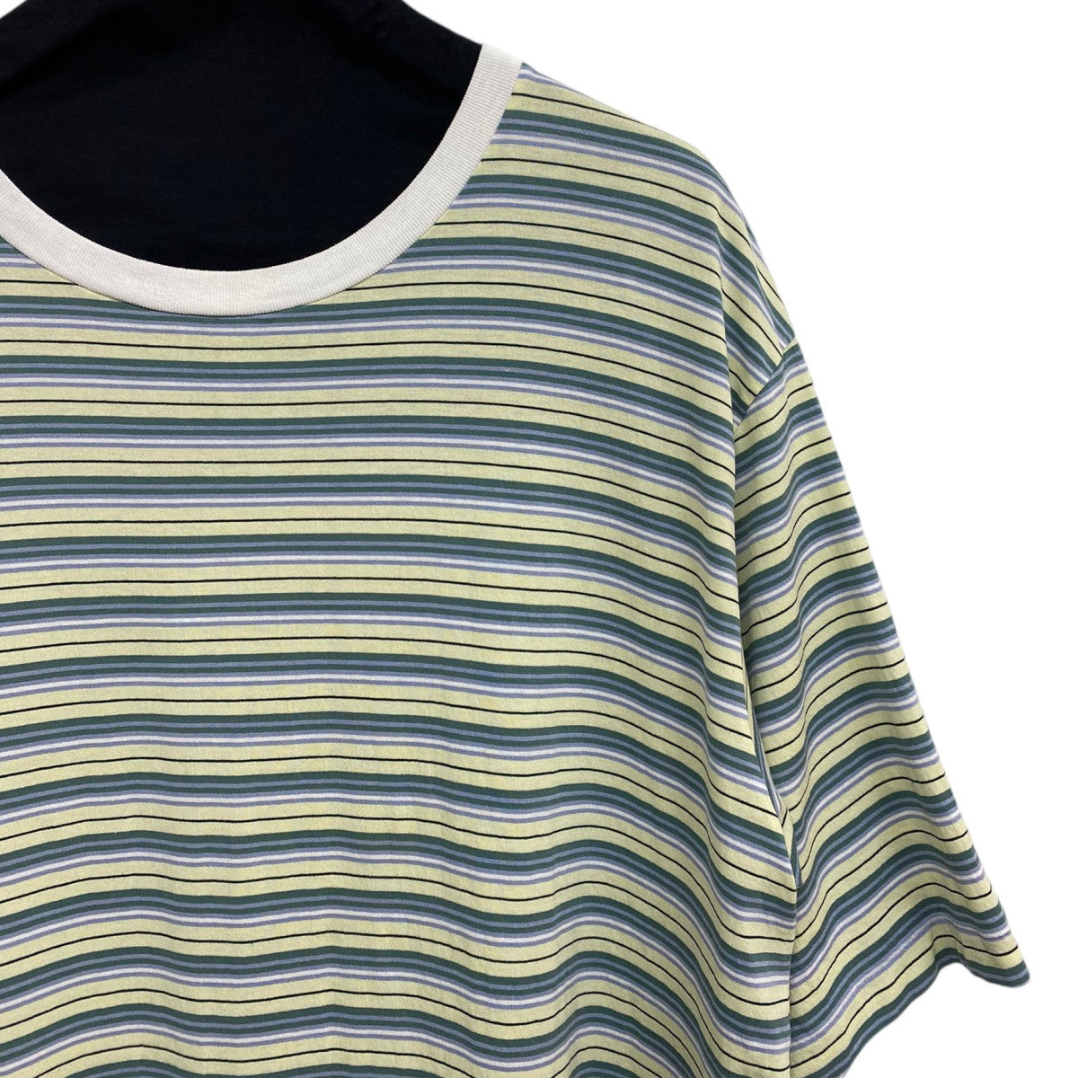 AURALEE 24SSHARD TWIST COTTON BORDER TEEボーダーTシャツ 古着・中古-4枚目のアイテム画像
