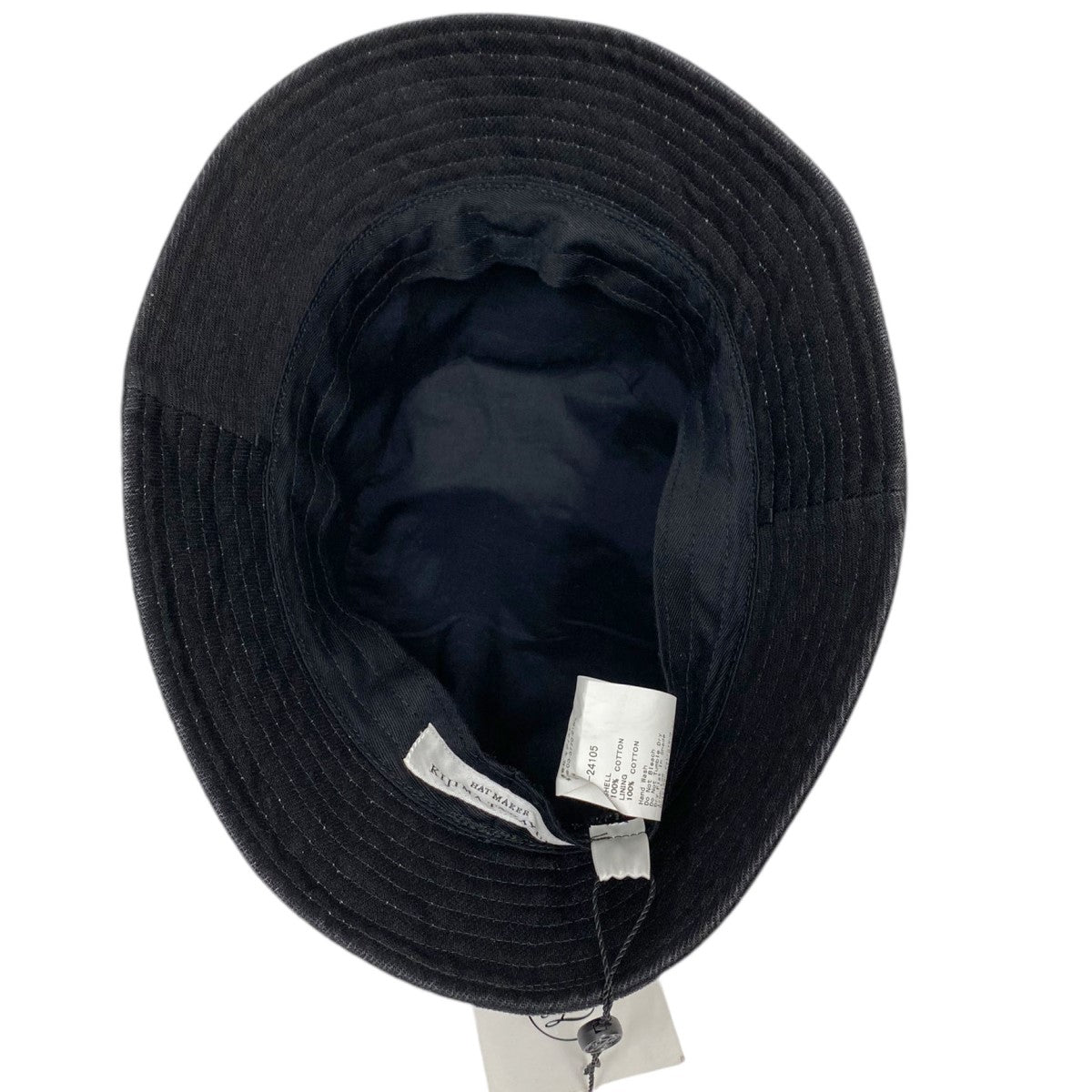 KIJIMA TAKAYUKI(キジマタカユキ) 24SSBlack Denim Bucket Hatブラックデニムバケットハット ブラック サイズ  1(55-59cm)｜【公式】カインドオルオンライン ブランド古着・中古通販【kindal】