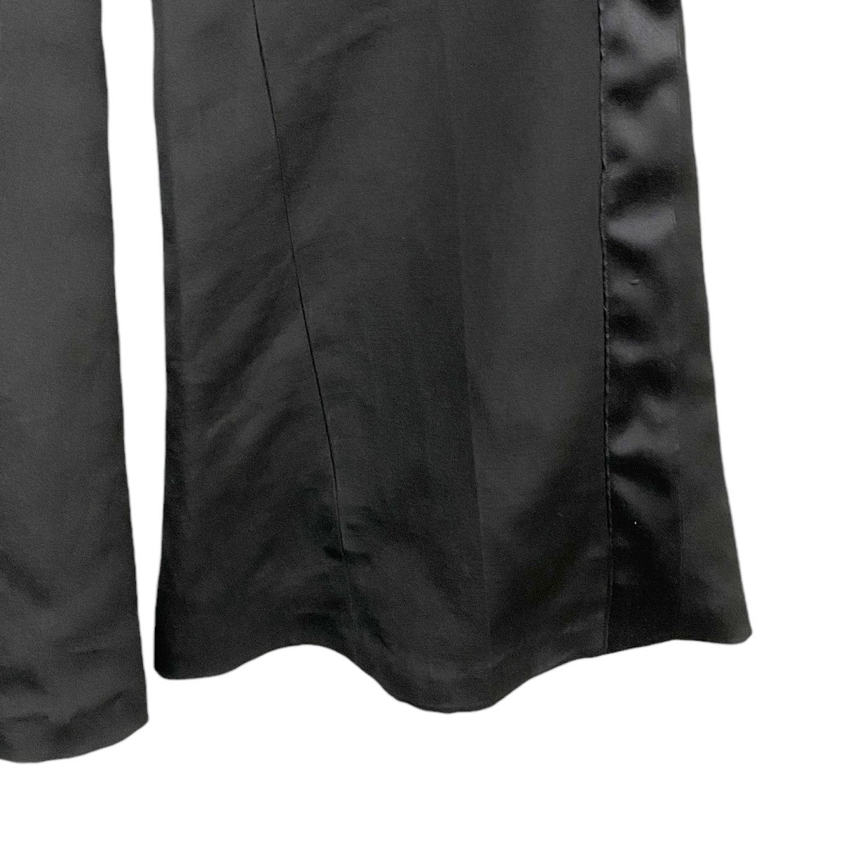 sacai 24SSDouble-Faced Silk Cotton Pantsシルクコットンサイドラインフレアパンツ 古着・中古-7枚目のアイテム画像