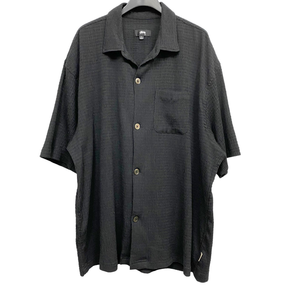 stussy(ステューシー) 23SSWRINKLY GINGHAM SS SHIRT半袖シャツ ブラック サイズ L｜【公式】カインドオルオンライン  ブランド古着・中古通販【kindal】