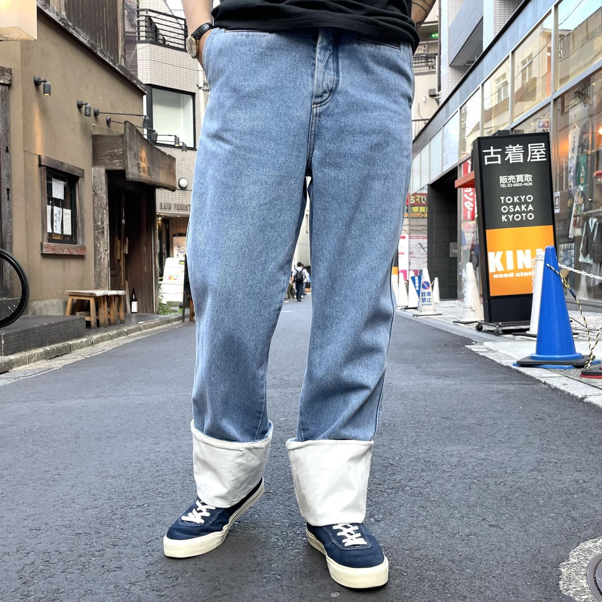 LOEWE(ロエベ) FISHERMAN USED加工フィッシャーマンデニムパンツ インディゴ サイズ  46(82cm)｜【公式】カインドオルオンライン ブランド古着・中古通販【kindal】