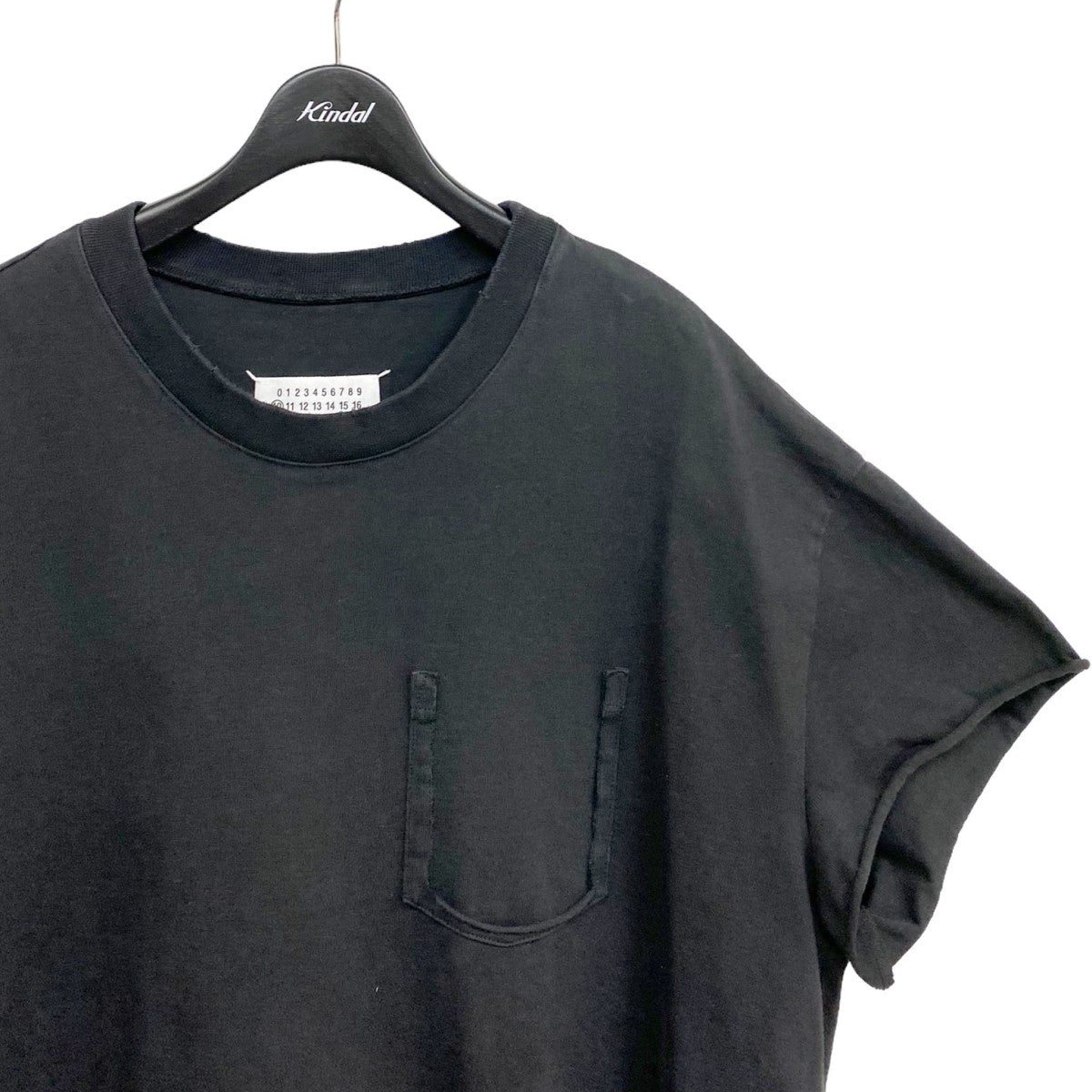 Maison Margiela10 19SSNosleeve Nopocket Cutting T-shirt USED Damageダメージ加工カッティングオーバーサイズTシャツ 古着・中古-3枚目のアイテム画像