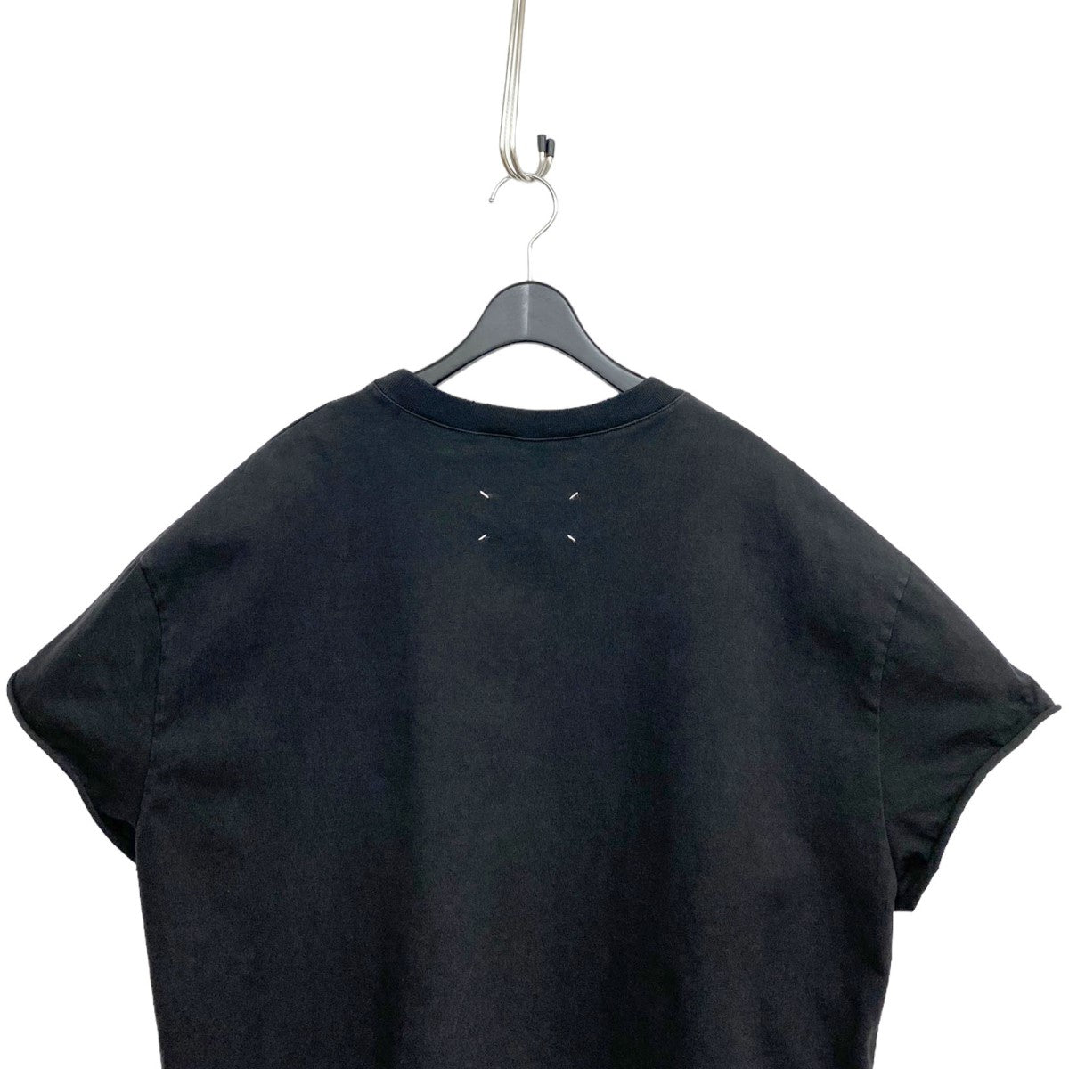 Maison Margiela10 19SSNosleeve Nopocket Cutting T-shirt USED Damageダメージ加工カッティングオーバーサイズTシャツ 古着・中古-5枚目のアイテム画像