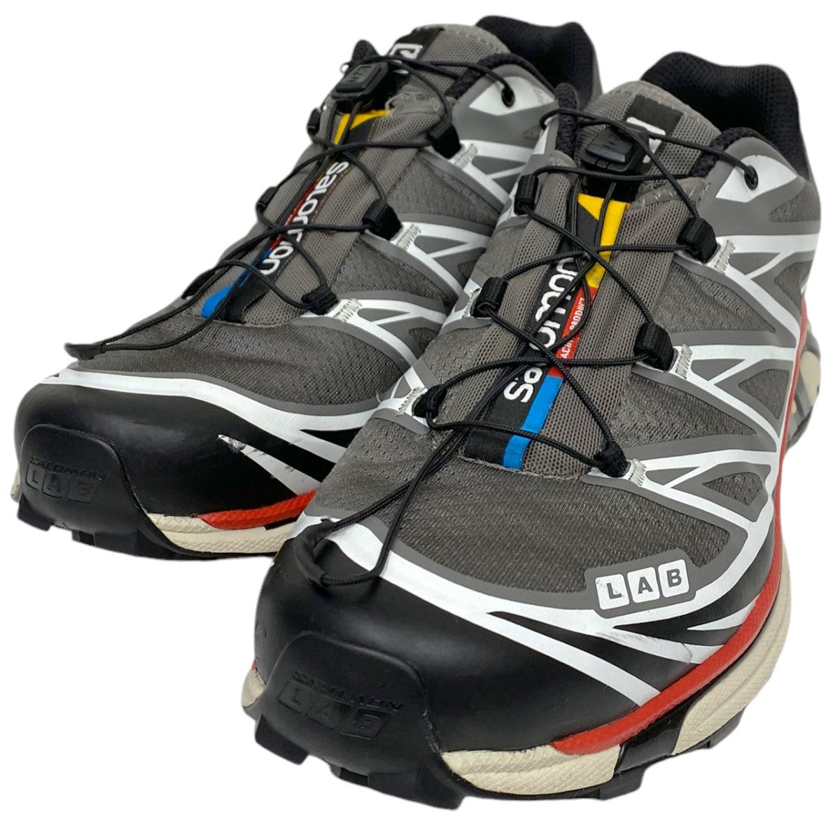 SALOMON(サロモン) XT-6／Pewter Black AURORA rEDスニーカー靴