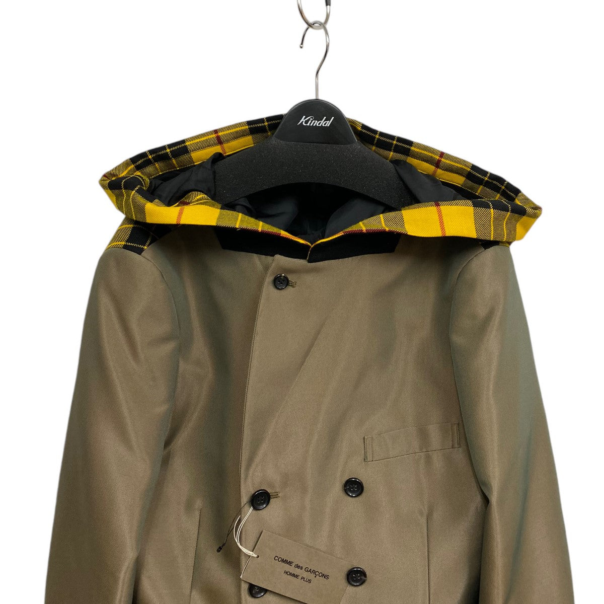 COMME des GARCONS HOMME PLUS(コムデギャルソンオムプリュス) 24SS変形フードドッキングダブルジャケットPM-J012  PM-J012 カーキ×イエロー サイズ M｜【公式】カインドオルオンライン ブランド古着・中古通販【kindal】