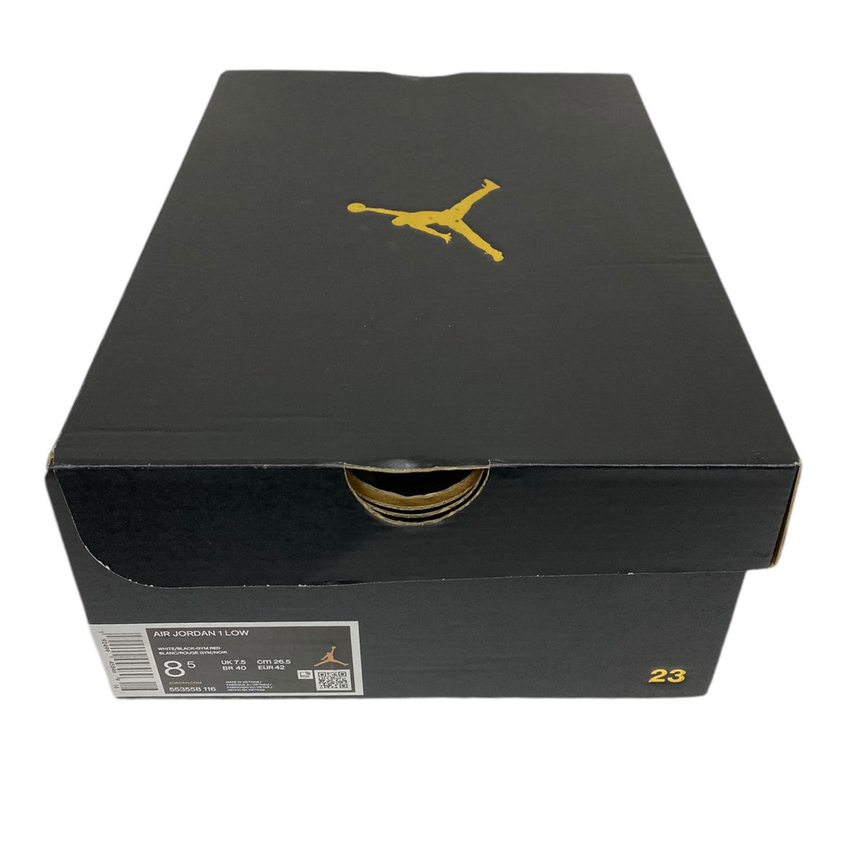 NIKE AIR JORDAN1 LOW Black Toeエアジョーダン1ブラックトゥつま黒スニーカー靴553558-116 古着・中古-10枚目のアイテム画像