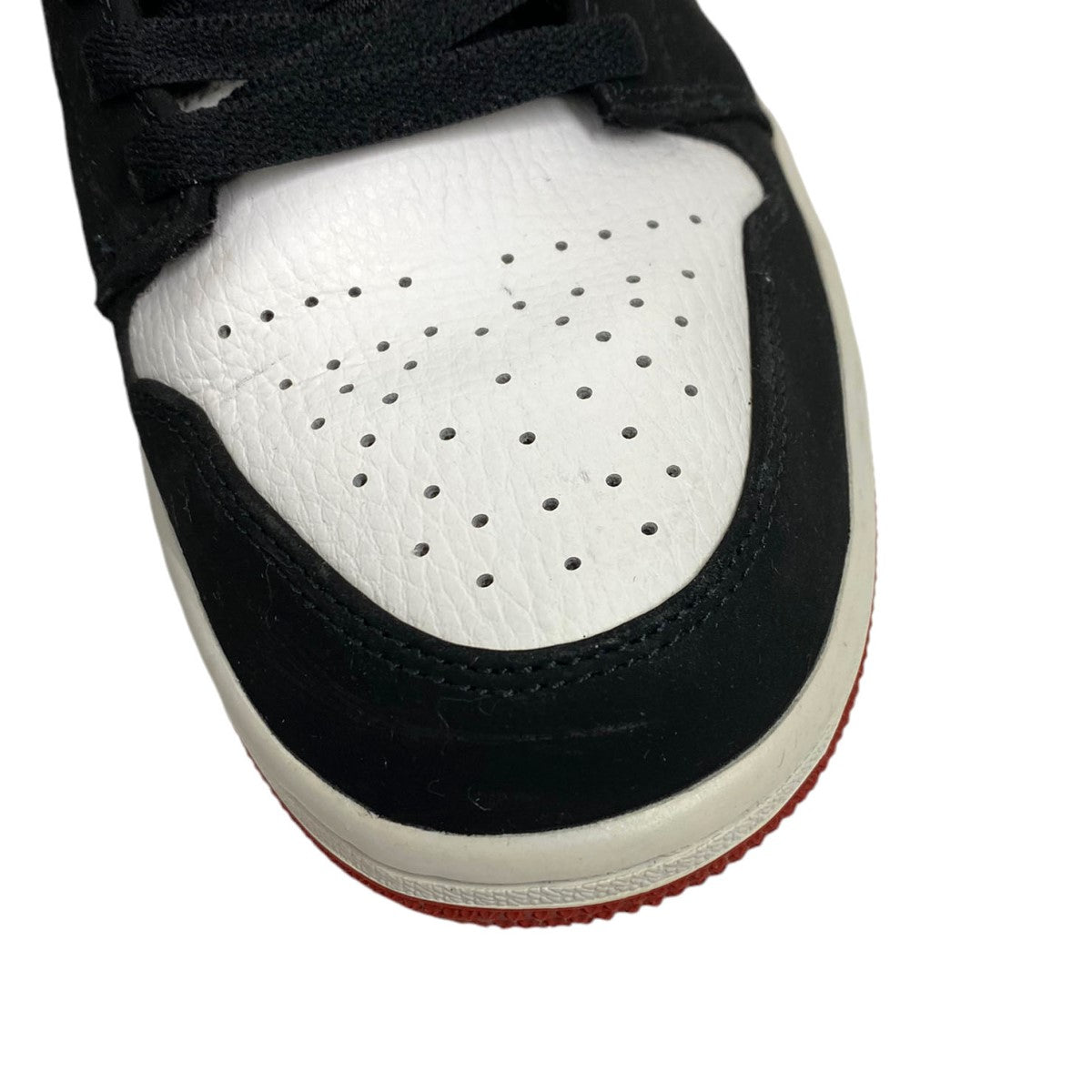 NIKE AIR JORDAN1 LOW Black Toeエアジョーダン1ブラックトゥつま黒スニーカー靴553558-116 古着・中古-6枚目のアイテム画像